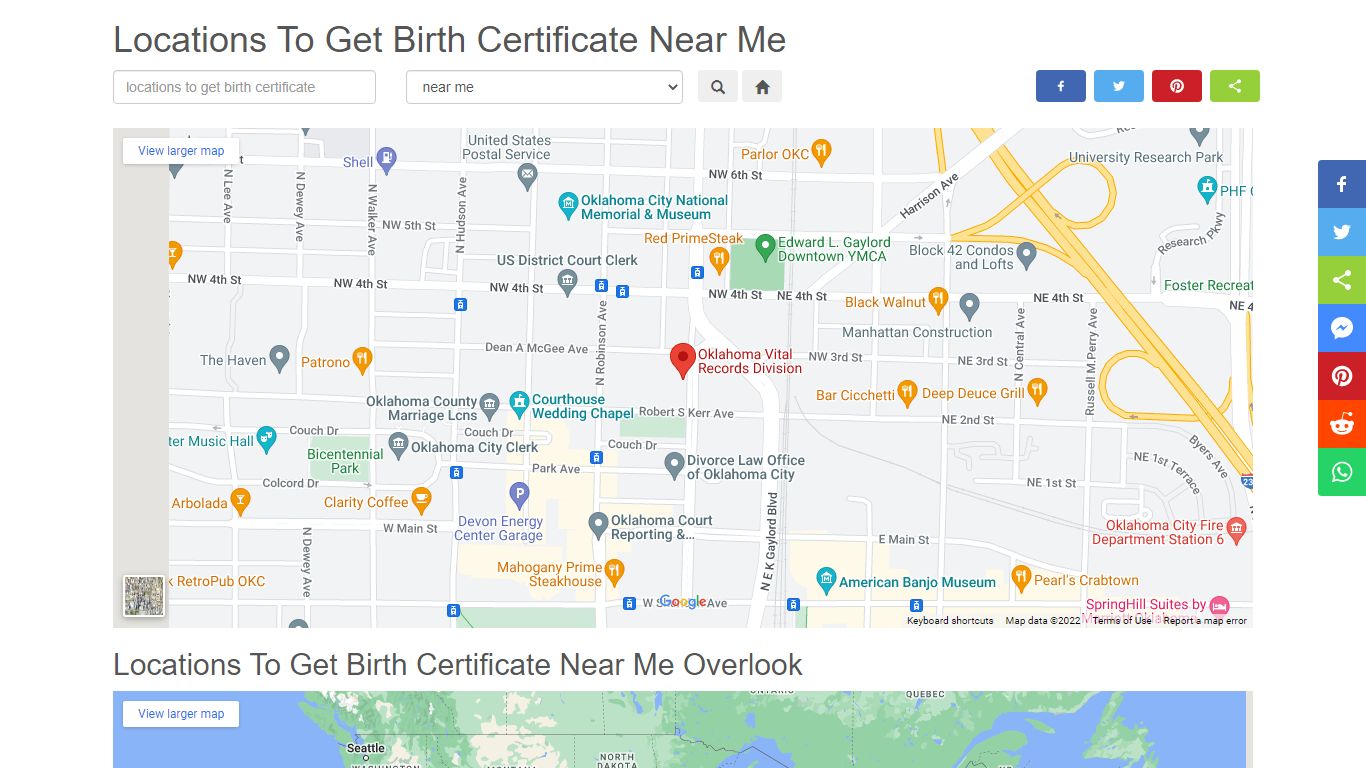 Locations To Get Birth Certificate Near Me